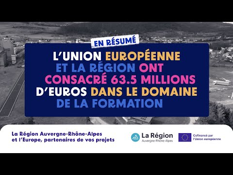 Preview image for the video "La Région et l'Europe s'engagent pour la formation, le plus court chemin vers un emploi durable !".