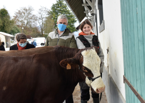 Agriculture visite lycée Contamine-sur-Arve