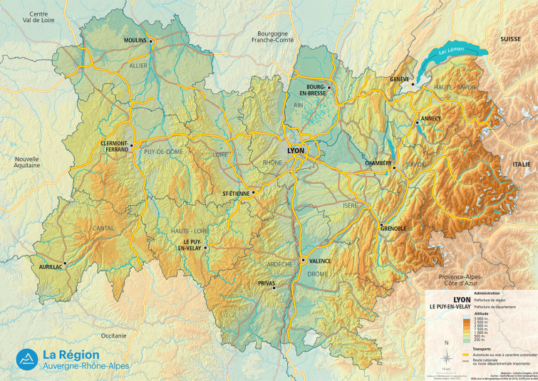 Carte de la Région générique